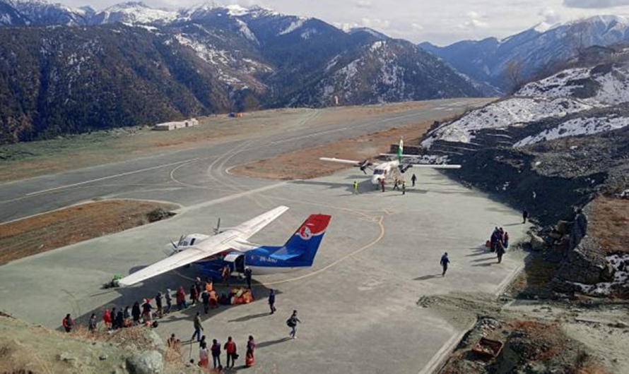 मुगुमा हिमपातले प्रभावित हवाई उडान सुचारु