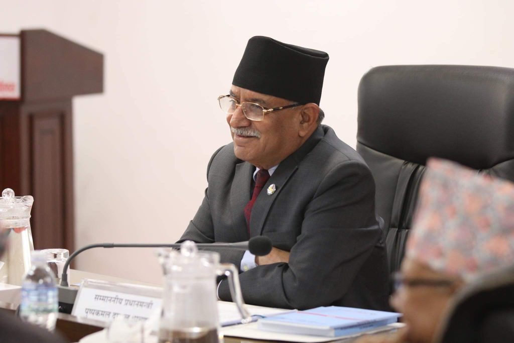 लगानी अभिवृद्धिलाई नै मुख्य लक्ष्य बनाएका छौँ : प्रधानमन्त्री प्रचण्ड