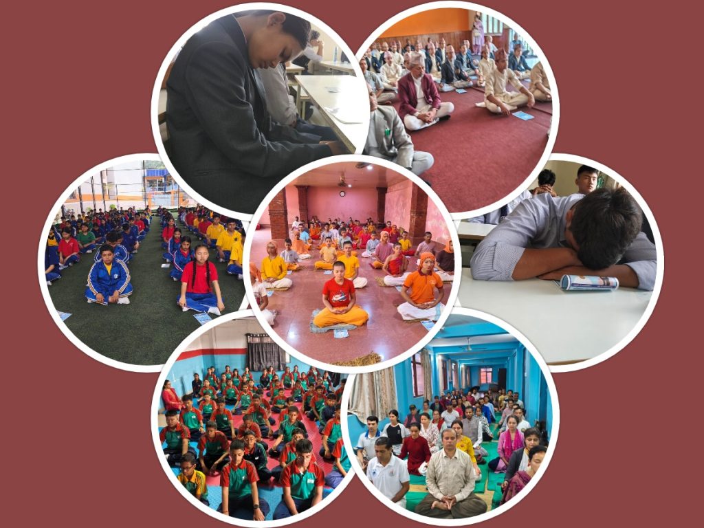 काठमाडौंमा सिद्धयोग जागरण : विद्यार्थीलाई लक्षित गर्दै निशुल्क योग तथा ध्यान कार्यक्रम सम्पन्न
