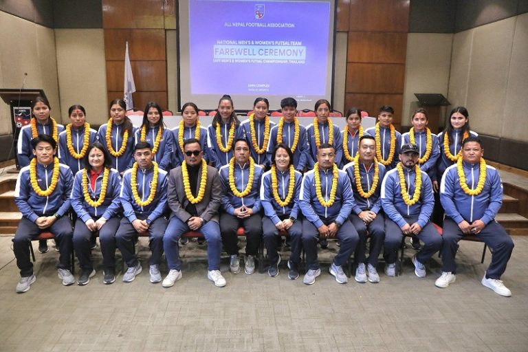 साफ फुटसल च्याम्पियनसिपको महिलातर्फ आज नेपालले श्रीलङ्कसँग खेल्दै