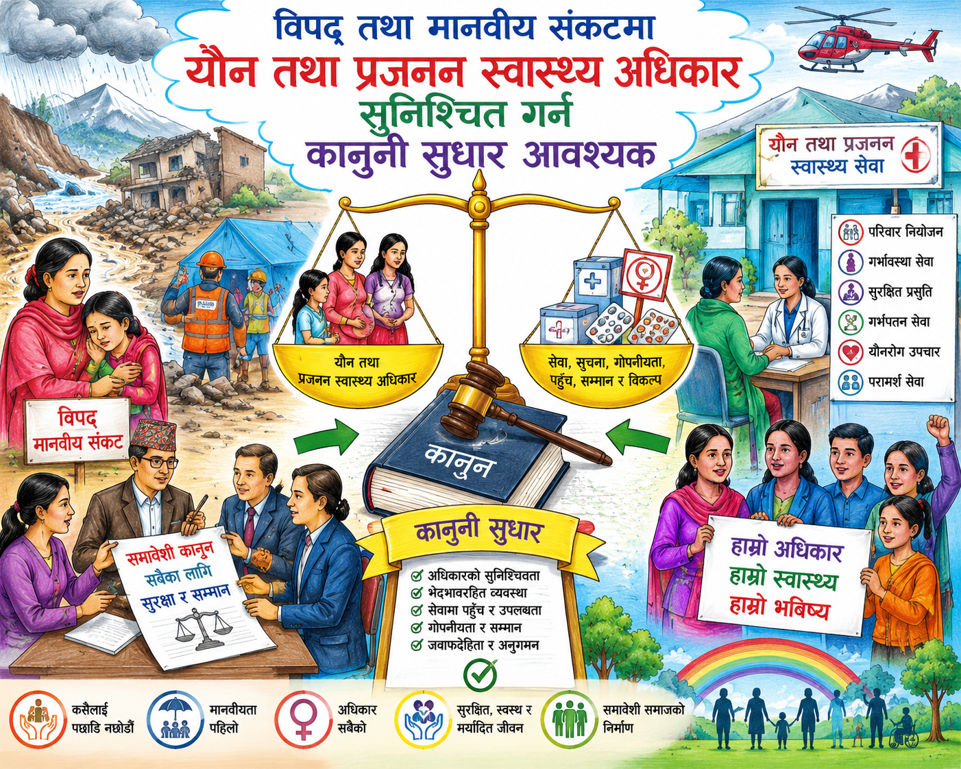 विपद् तथा मानवीय संकटमा यौन तथा प्रजनन स्वास्थ्य अधिकार सुनिश्चित गर्न कानुनी सुधार आवश्यक