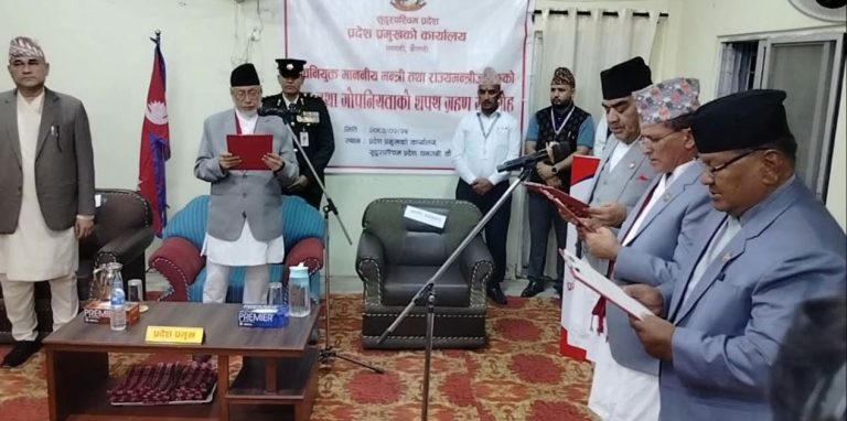 सुदूरपश्चिम मन्त्रिपरिषदमा काँग्रेसबाट ३ मन्त्री र २ राज्यमन्त्री नियुक्त