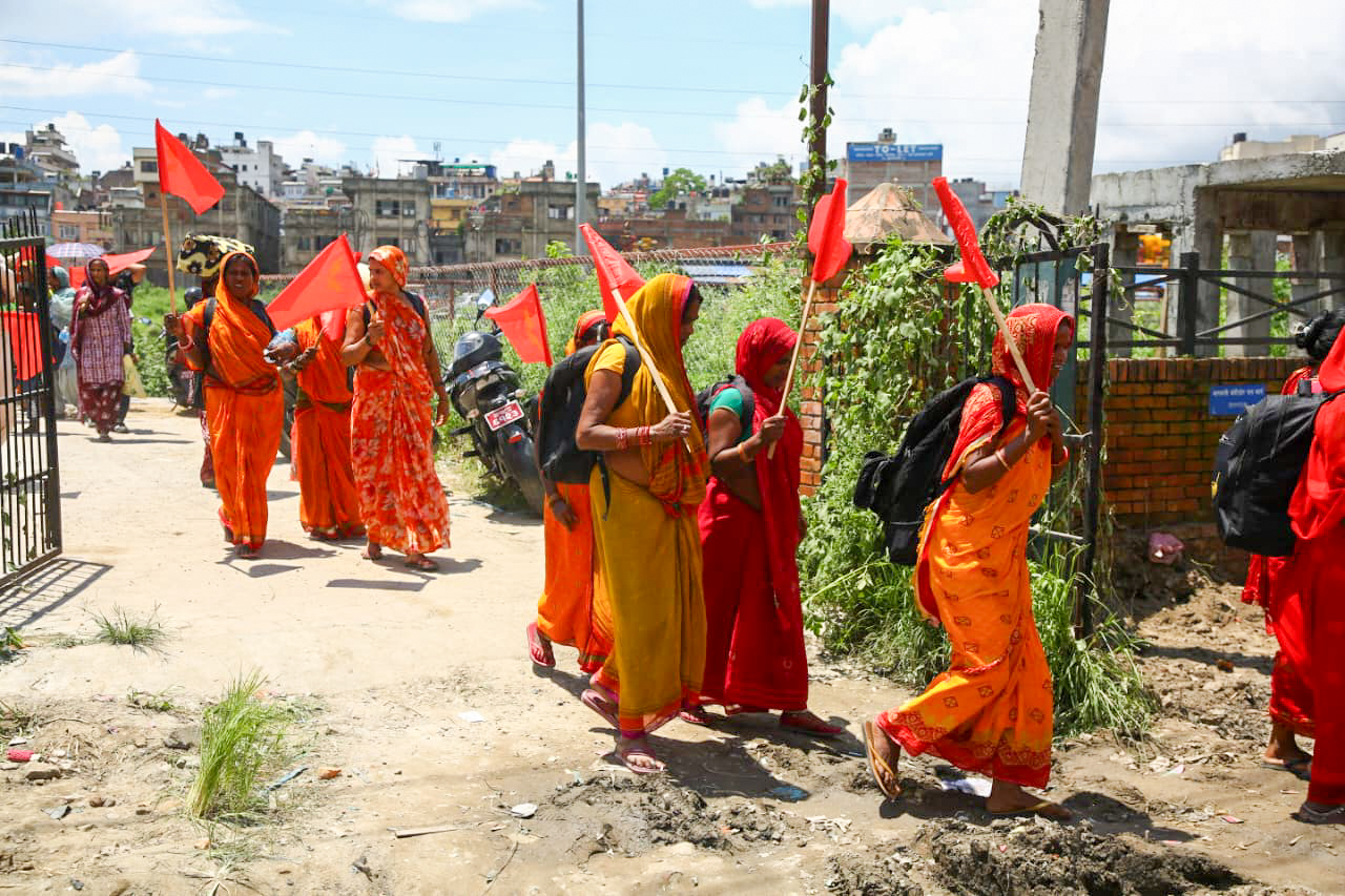 कर्जा खारेजीको माग गर्दै लघुवित्त पीडितको काठमाडौंमा आन्दोलन, सरकारसँग तत्काल सम्बोधनको आग्रह