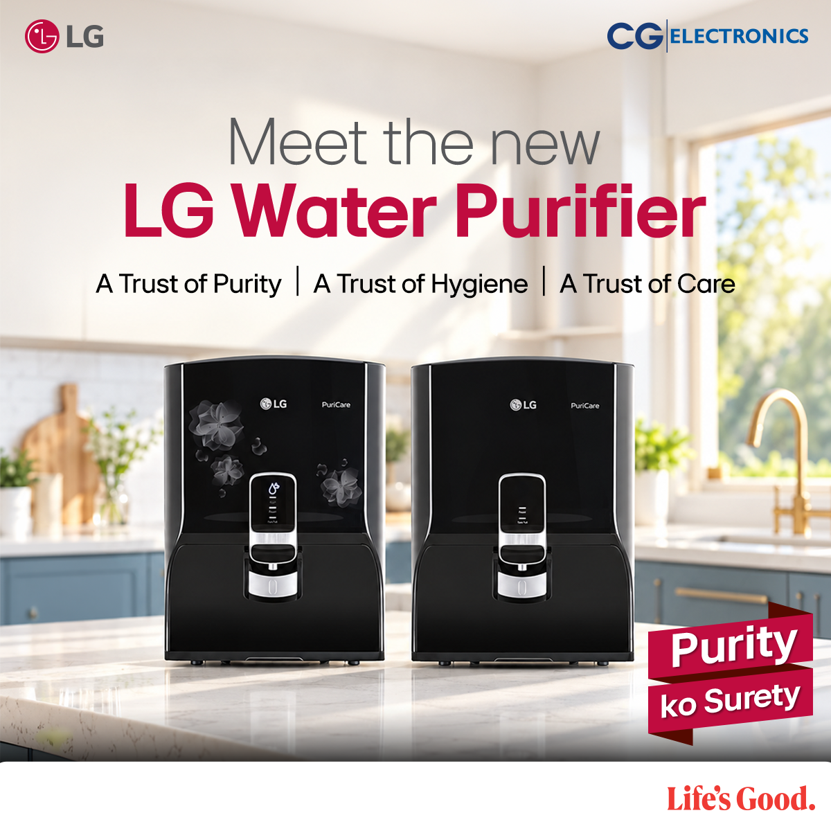 LG का वाटर प्युरिफायर नेपाली बजारमा, स्टेनलेस स्टिल ट्याङ्की र निःशुल्क मर्मत सुविधासहित